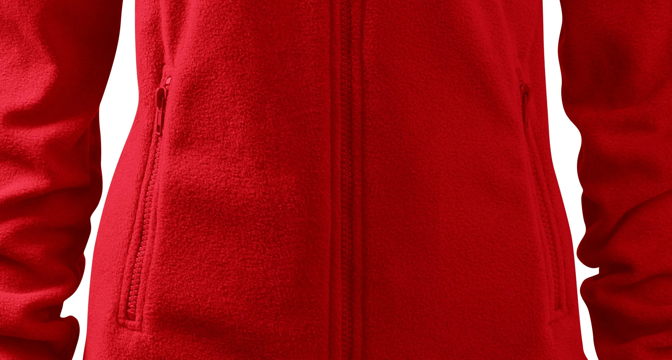 Lot De 2 Hauts Polaires Femme | Taille M | Rouge Et Gris | Fermeture Zip | Bon