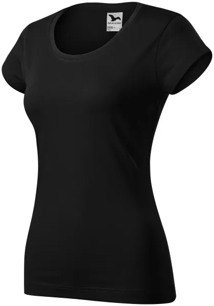 T-shirt coupe slim femme à encolure ronde - T-shirt confortable en coton pour femme