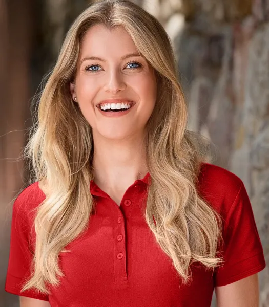 Polo élégant pour femme - fermeture à 5 boutons