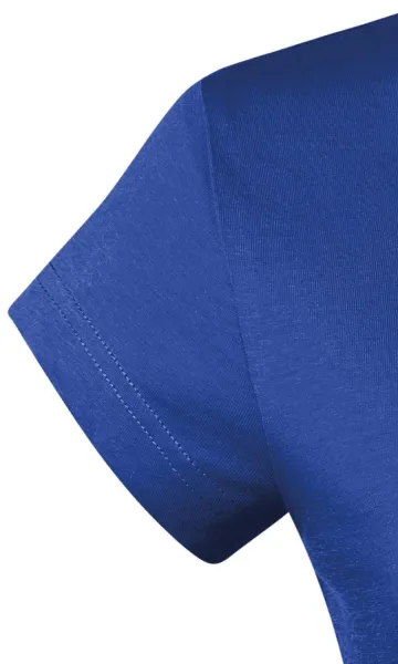 T-shirt coupe slim pour femme avec encolure en V - Manches très courtes