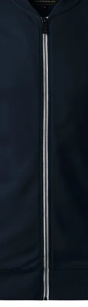 Sweat homme avec poches cachées - Fermeture éclair en métal blanc