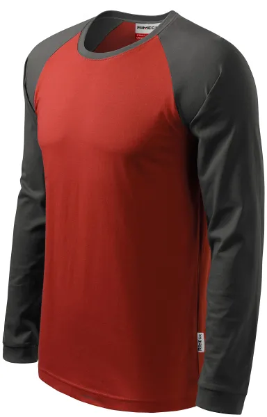 T-shirt homme contrasté à manches longues - T-shirt unisexe pour hommes et femmes