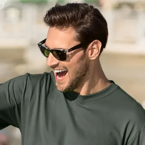T-shirt classique pour hommes - Encolure ronde classique