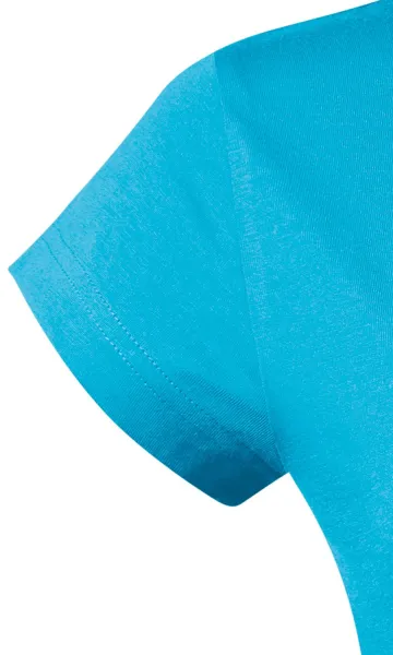 T-shirt coupe slim femme à encolure ronde - Manches courtes