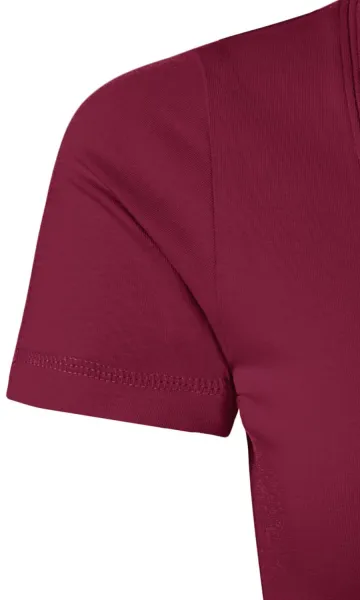 T-shirt femme avec coutures décoratives - Manches courtes ajustées