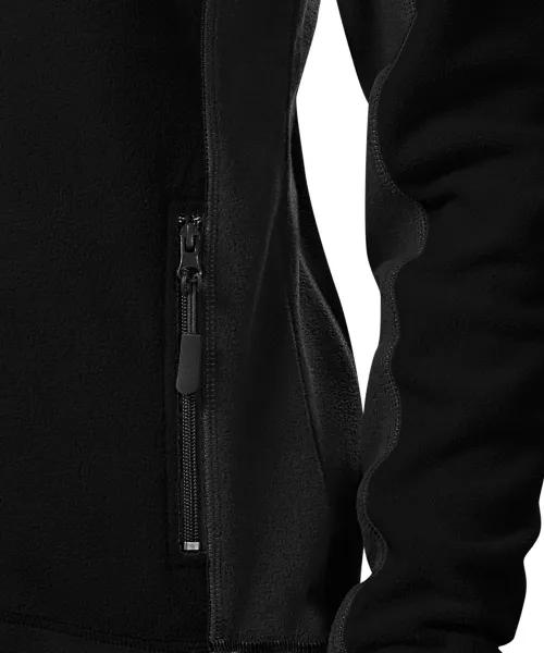 Veste contrastée en molleton pour femme - Poches pratiques avec fermeture éclair