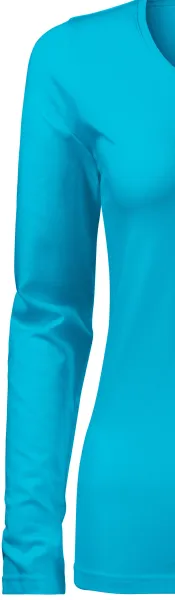 T-shirt ajusté à manches longues pour femme - Manches longues classiques