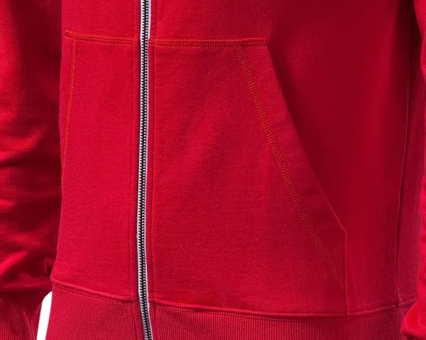 Sweat homme contrasté à capuche - poches de style kangourou