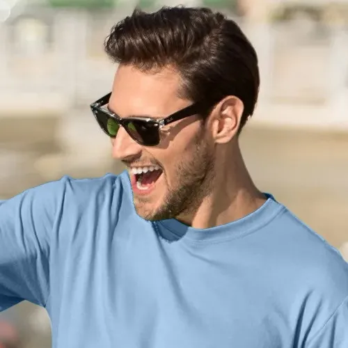 T-shirt classique pour hommes - Encolure ronde classique