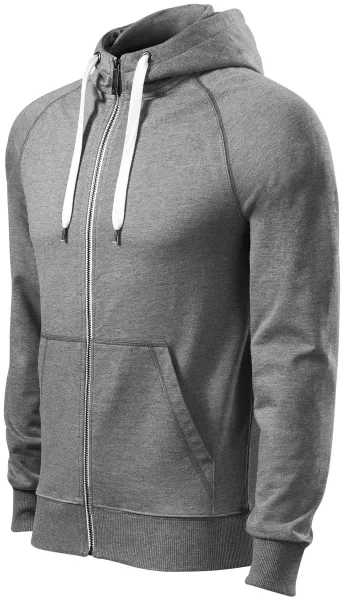 Sweat homme contrasté à capuche - Sweat à capuche zippé pour homme