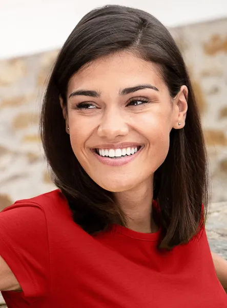 T-shirt tendance pour femme - Encolure ronde classique