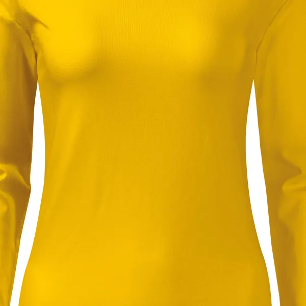 T-shirt ajusté à manches longues pour femme - Coupe légèrement effilée