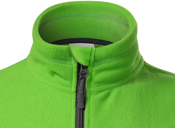 Veste contrastée en molleton pour femme - Fermeture zippée jusqu'au menton
