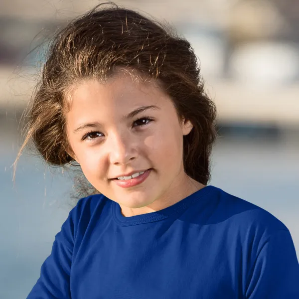 T-shirt manches longues pour enfants - Encolure ronde classique