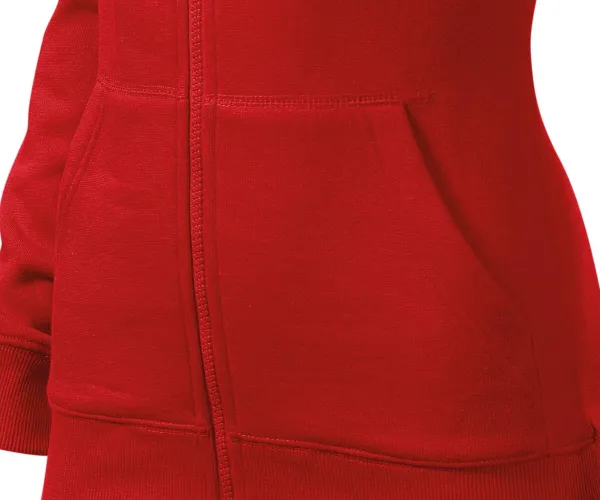 Sweat femme à capuche - poches de style kangourou