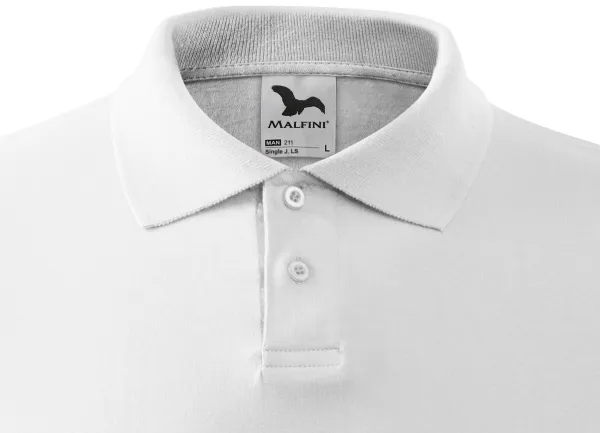 Polo à manches longues pour hommes - Fermeture à 2 boutons