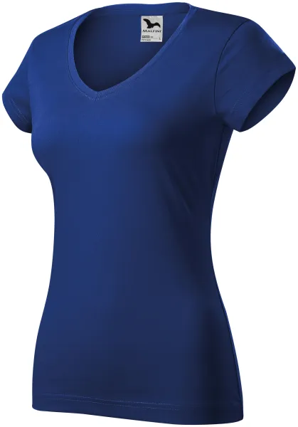 T-shirt coupe slim pour femme avec encolure en V - T-shirt femme de tous les jours