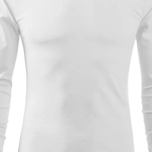 T-shirt à manches longues pour hommes - Coupe légèrement ajustée