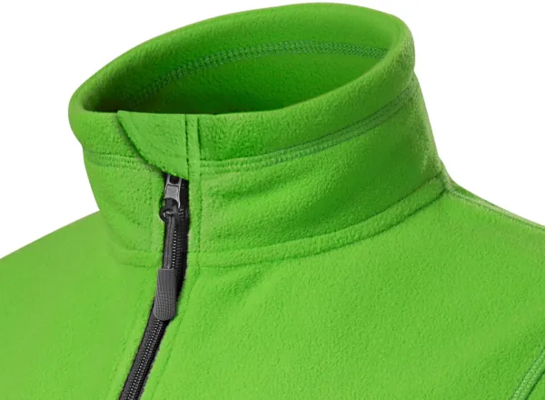 Veste contrastée en molleton pour femme - Col montant pour protéger du froid au niveau du cou