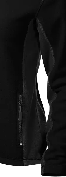 Veste contrastée en molleton pour femme - Détails contrastés sombres