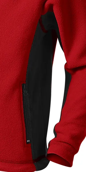 Veste polaire enfant contrastée - Détails contrastés sombres