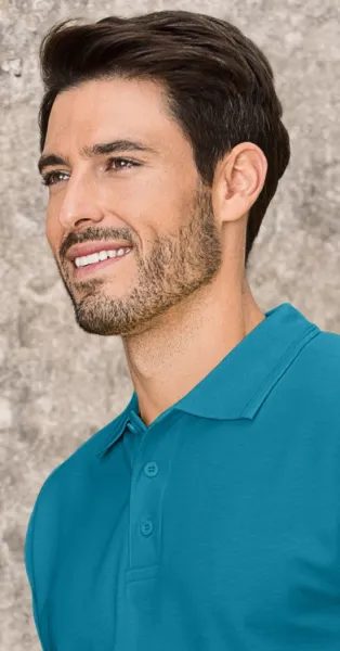 Polo ample homme - fermeture à 3 boutons