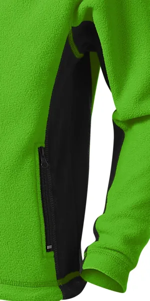 Veste polaire enfant contrastée - Détails contrastés sombres