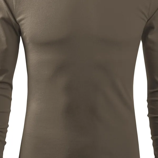 T-shirt à manches longues pour hommes - Coupe légèrement ajustée