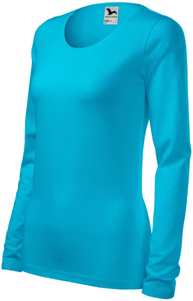 T-shirt ajusté à manches longues pour femme - T-shirt confortable en coton pour femme