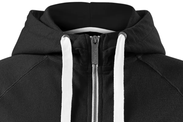 Sweat-shirt contrasté à capuche pour femme - Capuche avec cordons de serrage