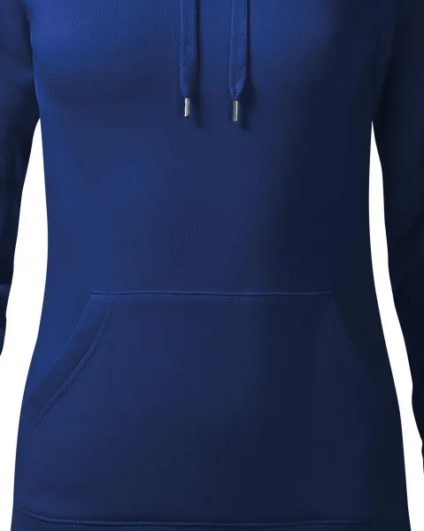 Sweat femme à capuche sans zip - Coupe fuselée avec coutures latérales