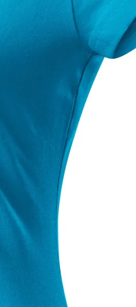 T-shirt coupe slim femme à encolure ronde - Coupe avec coutures latérales