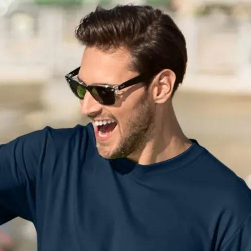 T-shirt classique pour hommes - Encolure ronde classique