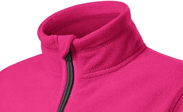 Veste polaire enfant contrastée - Col montant pour protéger du froid au niveau du cou