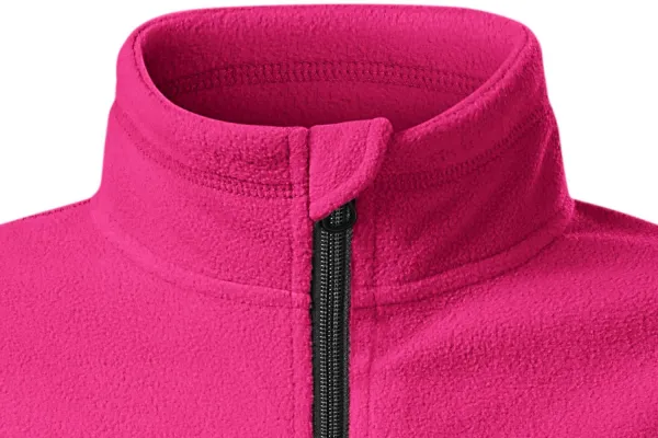 Veste polaire enfant contrastée - Fermeture zippée jusqu'au menton