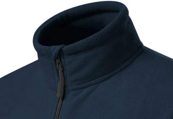Veste polaire homme contrastée - Col montant pour protéger du froid au niveau du cou