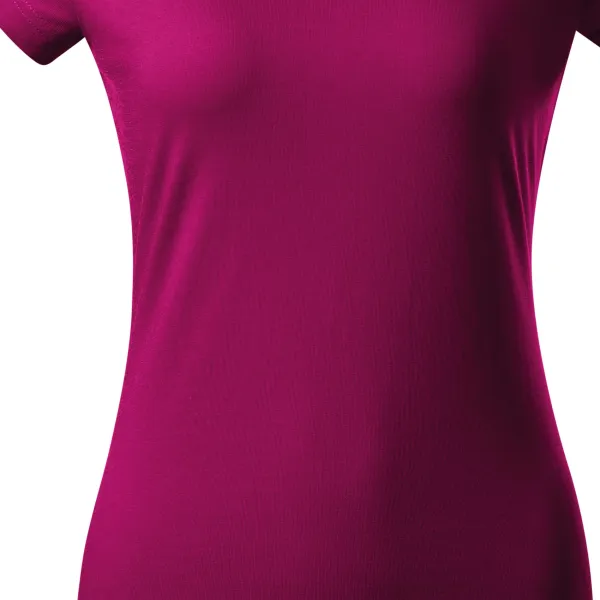 T-shirt coupe slim pour femme avec encolure en V - Coupe légèrement effilée