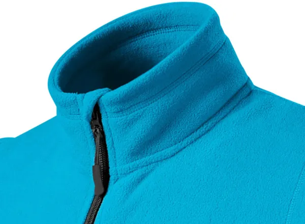 Veste polaire contrastée - Col montant pour protéger du froid au niveau du cou
