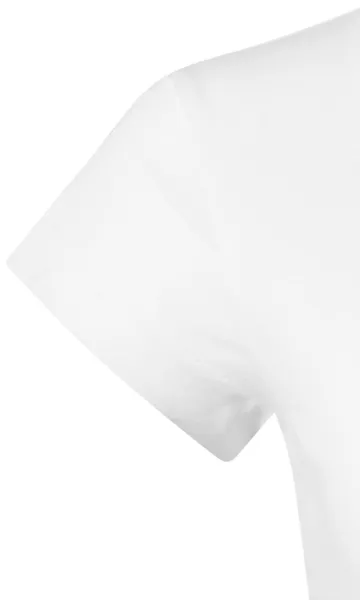 T-shirt coupe slim pour femme avec encolure en V - Manches très courtes