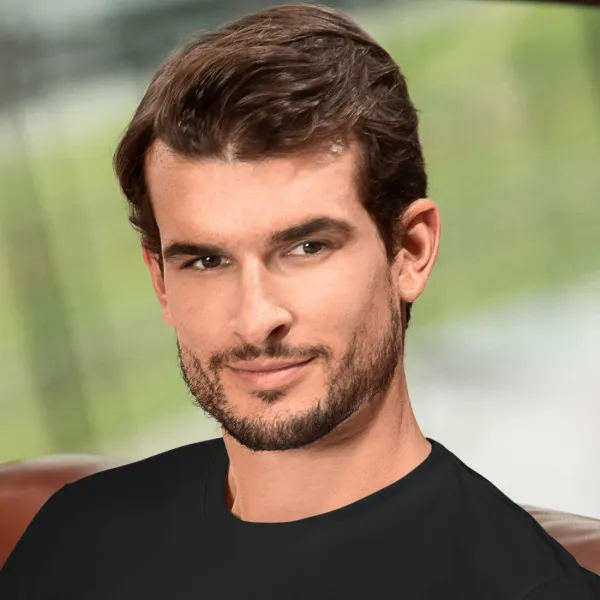 T-shirt unisexe plus épais - Encolure ronde classique