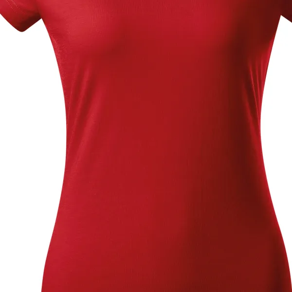 T-shirt coupe slim pour femme avec encolure en V - Coupe légèrement effilée