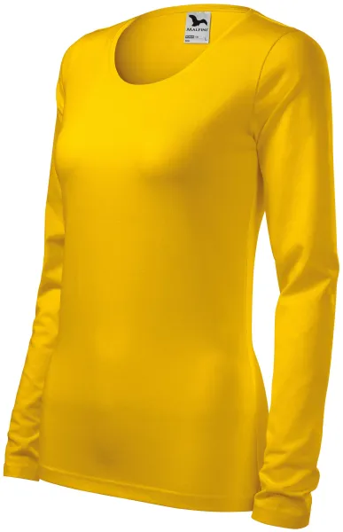T-shirt ajusté à manches longues pour femme - T-shirt confortable en coton pour femme