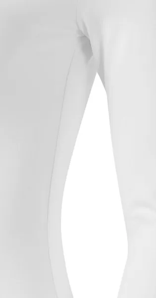 T-shirt femme à manches longues et décolleté plus profond - Coupe avec coutures latérales