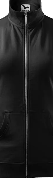 Sweat femme sans capuche - Fermeture éclair métallique