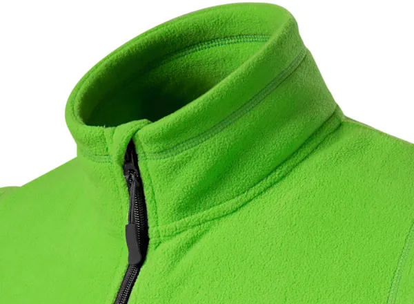 Veste polaire contrastée - Col montant pour protéger du froid au niveau du cou
