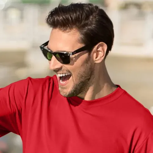 T-shirt classique pour hommes - Encolure ronde classique