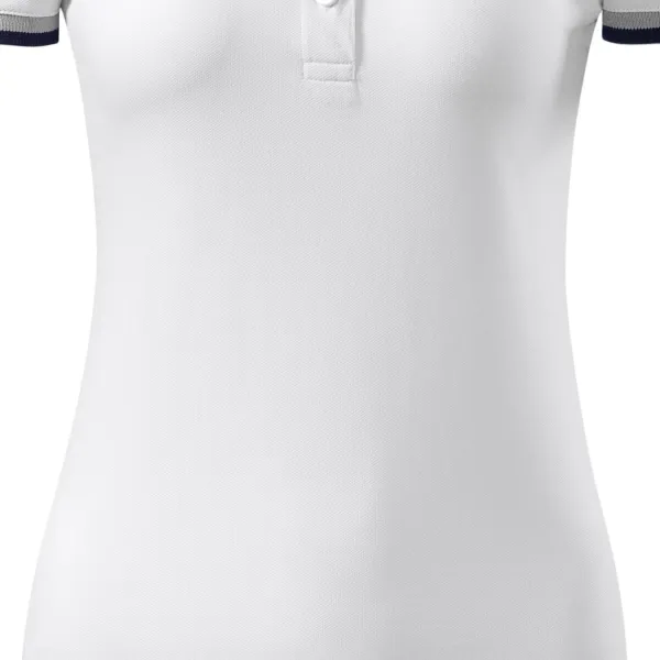 Polo pour femme avec col relevé - Coupe légèrement effilée