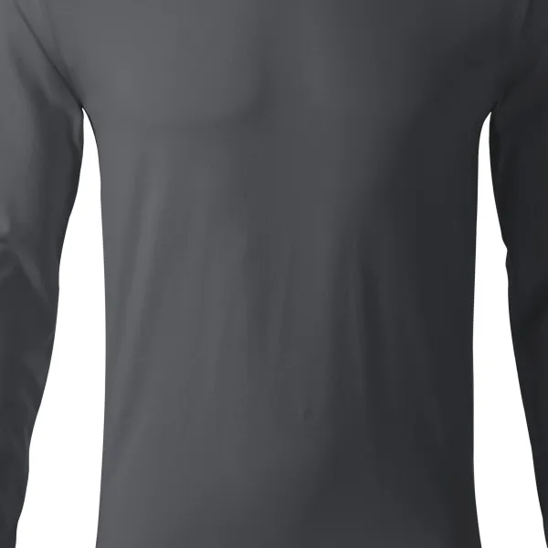 T-shirt ajusté à manches longues pour hommes - Coupe légèrement ajustée