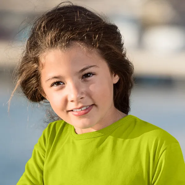 T-shirt manches longues pour enfants - Encolure ronde classique