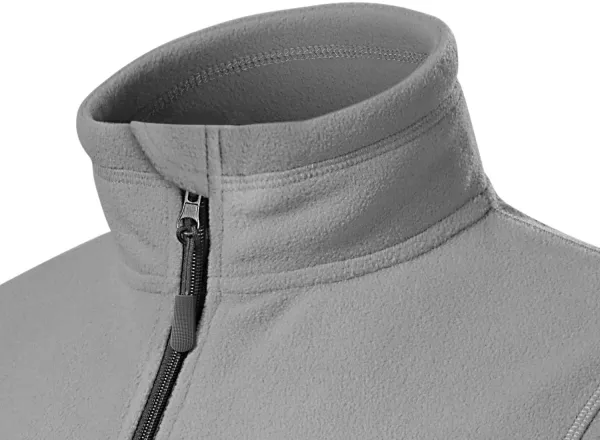 Veste contrastée en molleton pour femme - Col montant pour protéger du froid au niveau du cou
